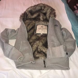 Abercrombie&Fitch fur lined hoodie